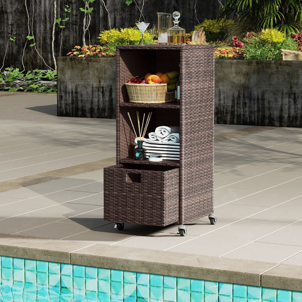 Smart Outdoor Storage Cabinet for Patio & Poolside