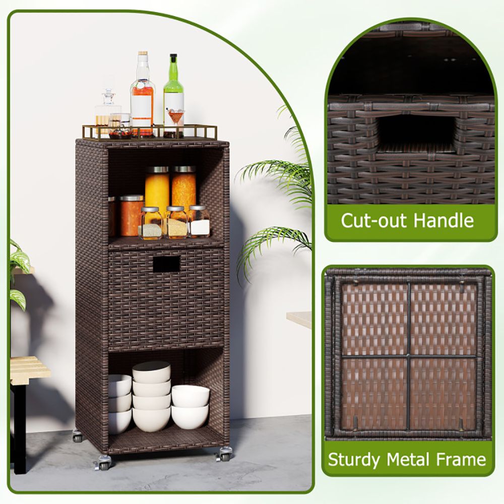 Smart Outdoor Storage Cabinet for Patio & Poolside