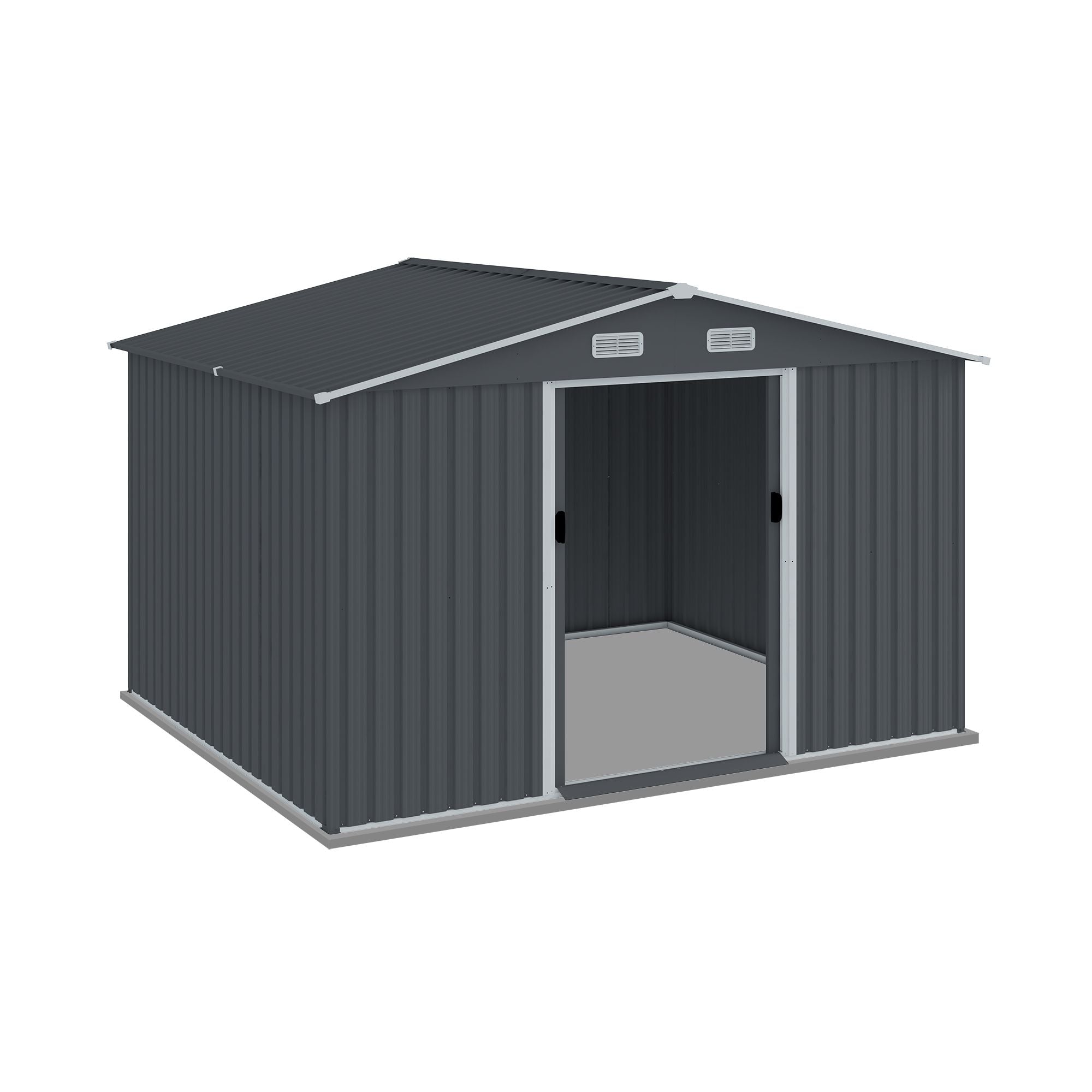 everyday Outdoor Storage Shed with Sloped Roof and Spacious Interior