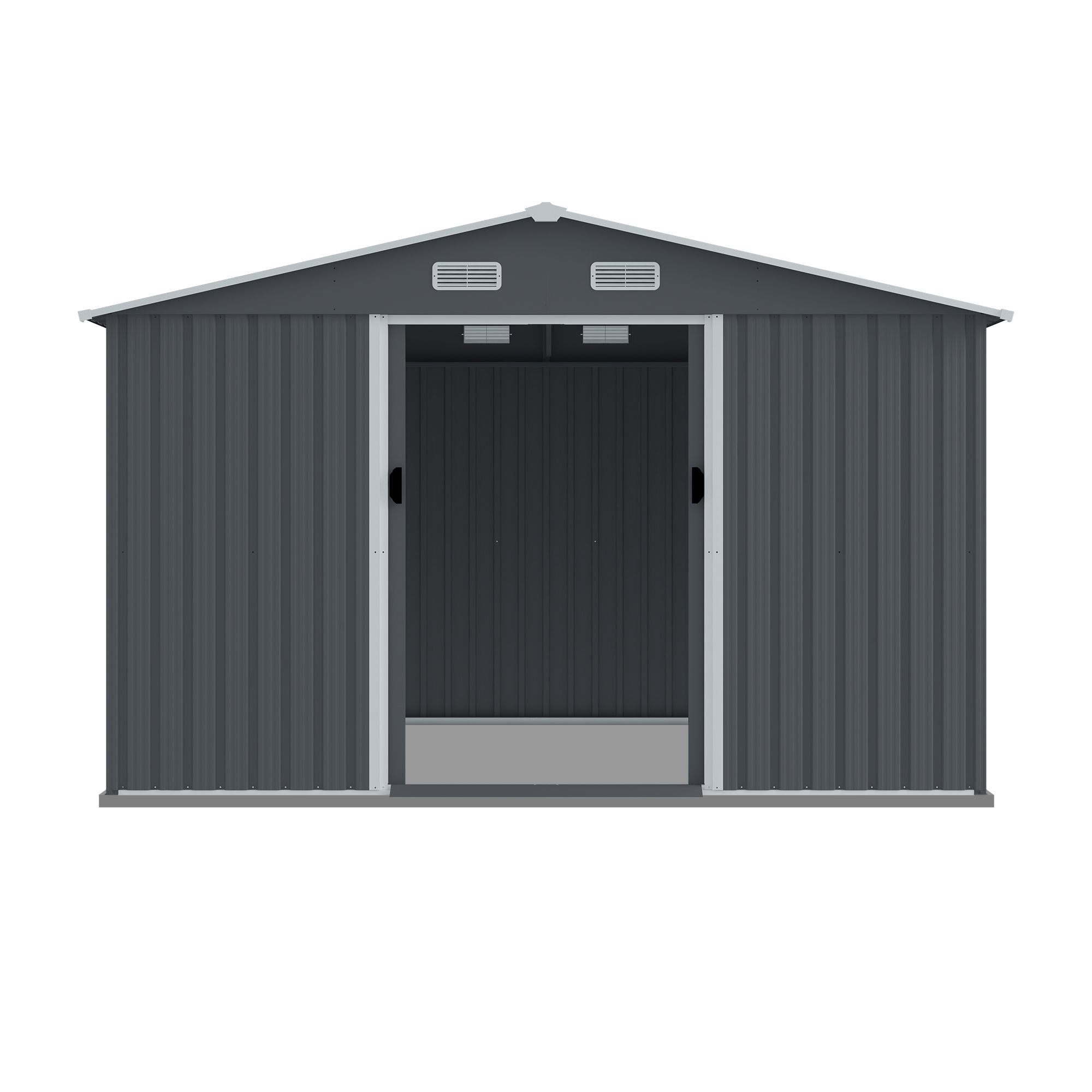 everyday Outdoor Storage Shed with Sloped Roof and Spacious Interior