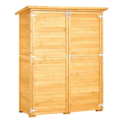 Premium Outdoor Storage Cabinet with water-ready Roof and Spacious Interior