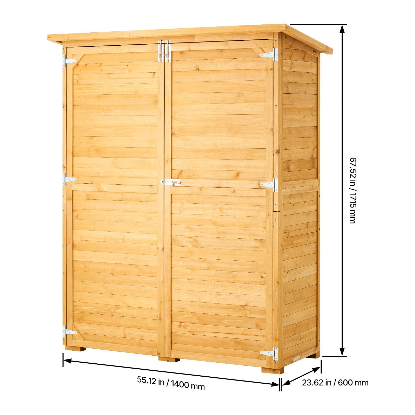 Premium Outdoor Storage Cabinet with water-ready Roof and Spacious Interior