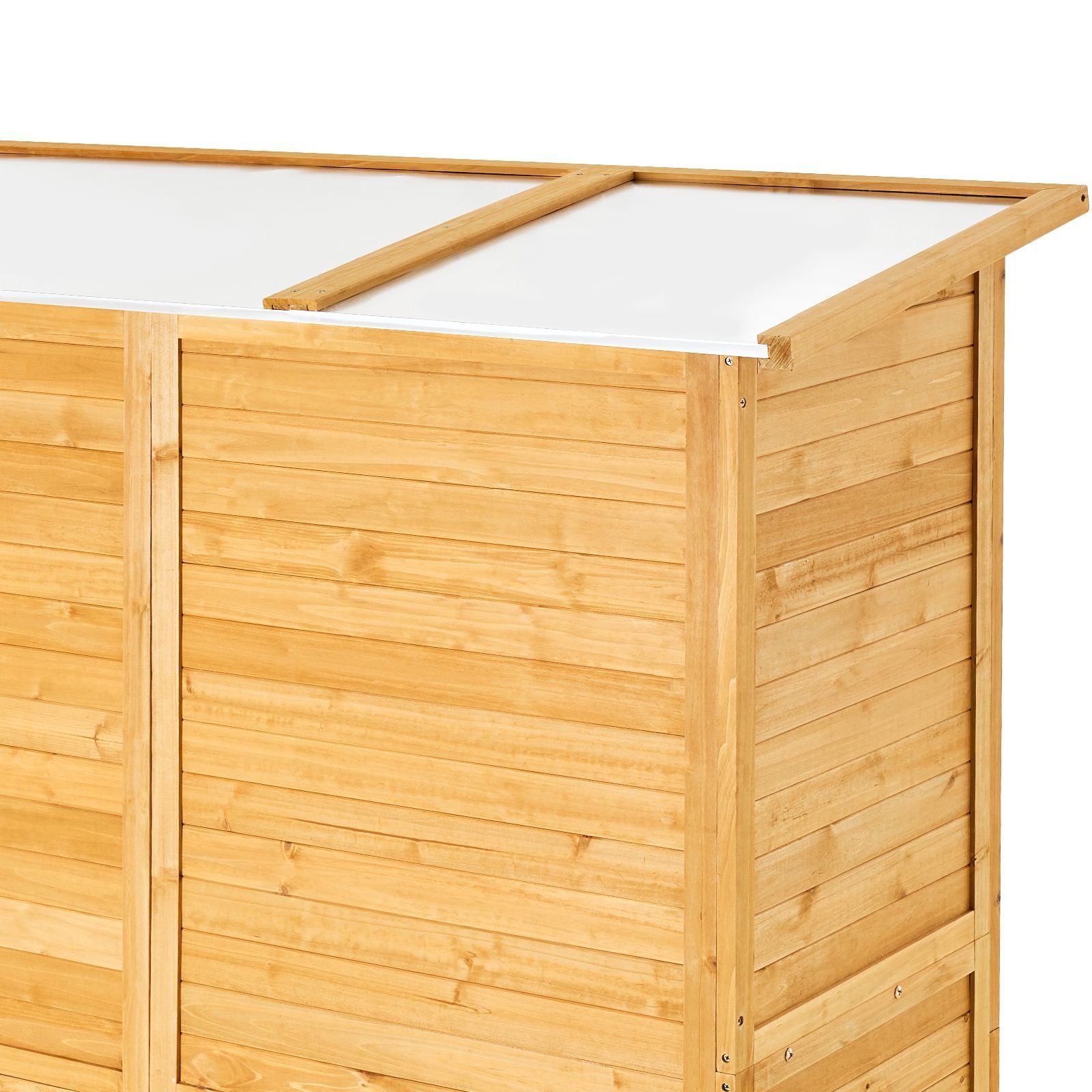 Premium Outdoor Storage Cabinet with water-ready Roof and Spacious Interior
