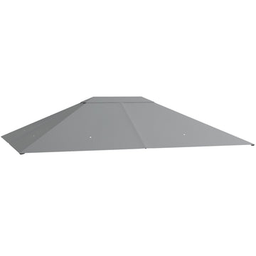 Outsunny Gazebo Replacement Top Cover with Vent and Drainage Holes