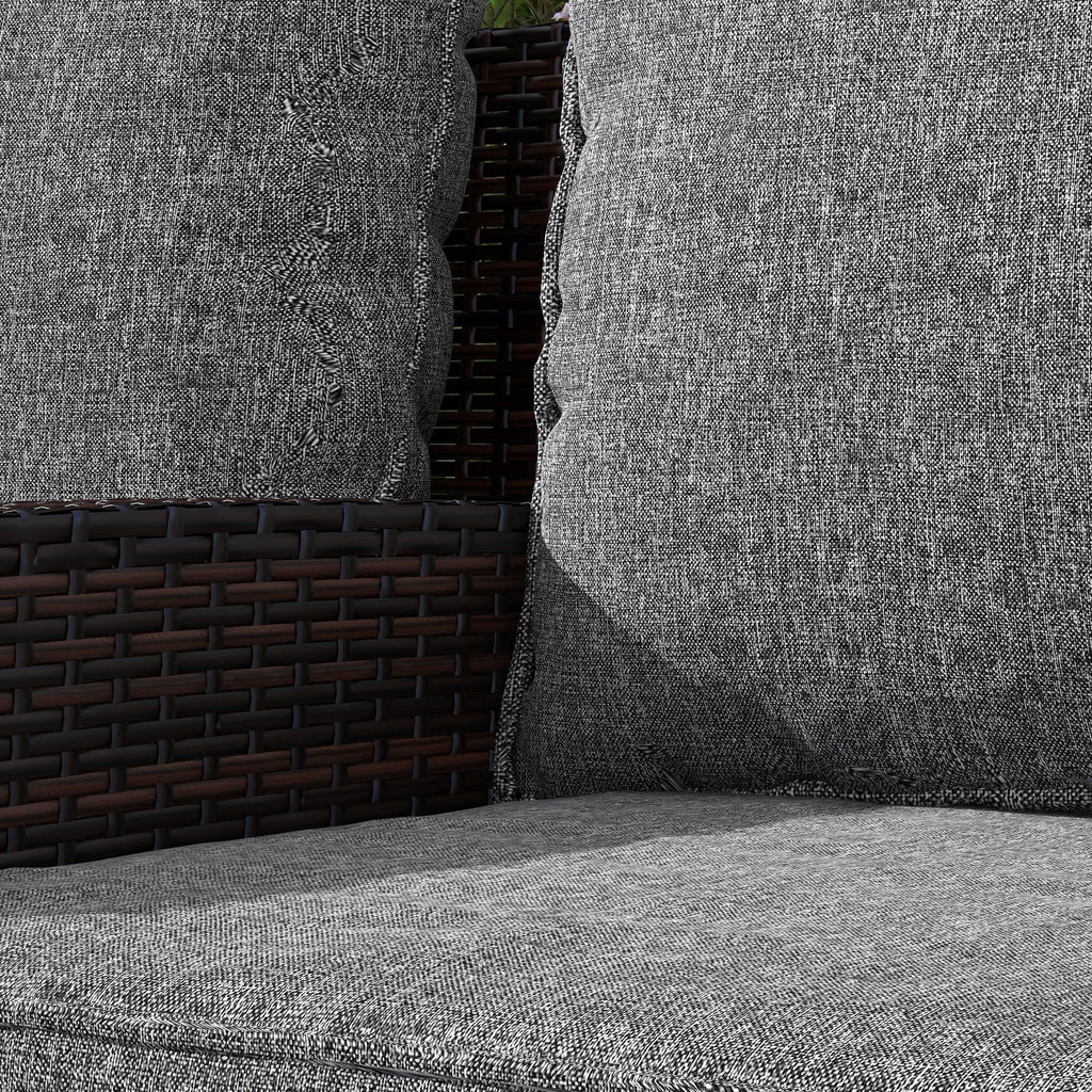 Comfortable 4-Piece Patio Chair Cushion Set with Back Pillows