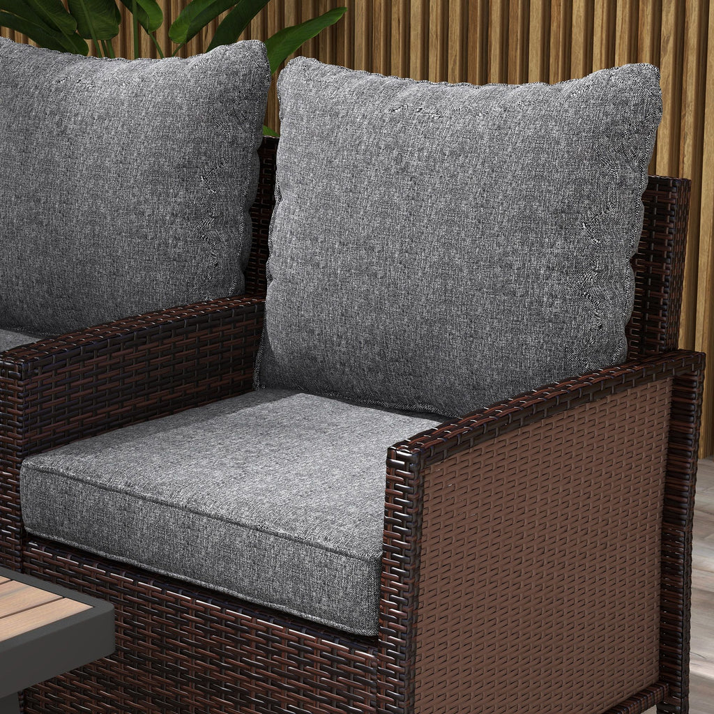 Comfortable 4-Piece Patio Chair Cushion Set with Back Pillows