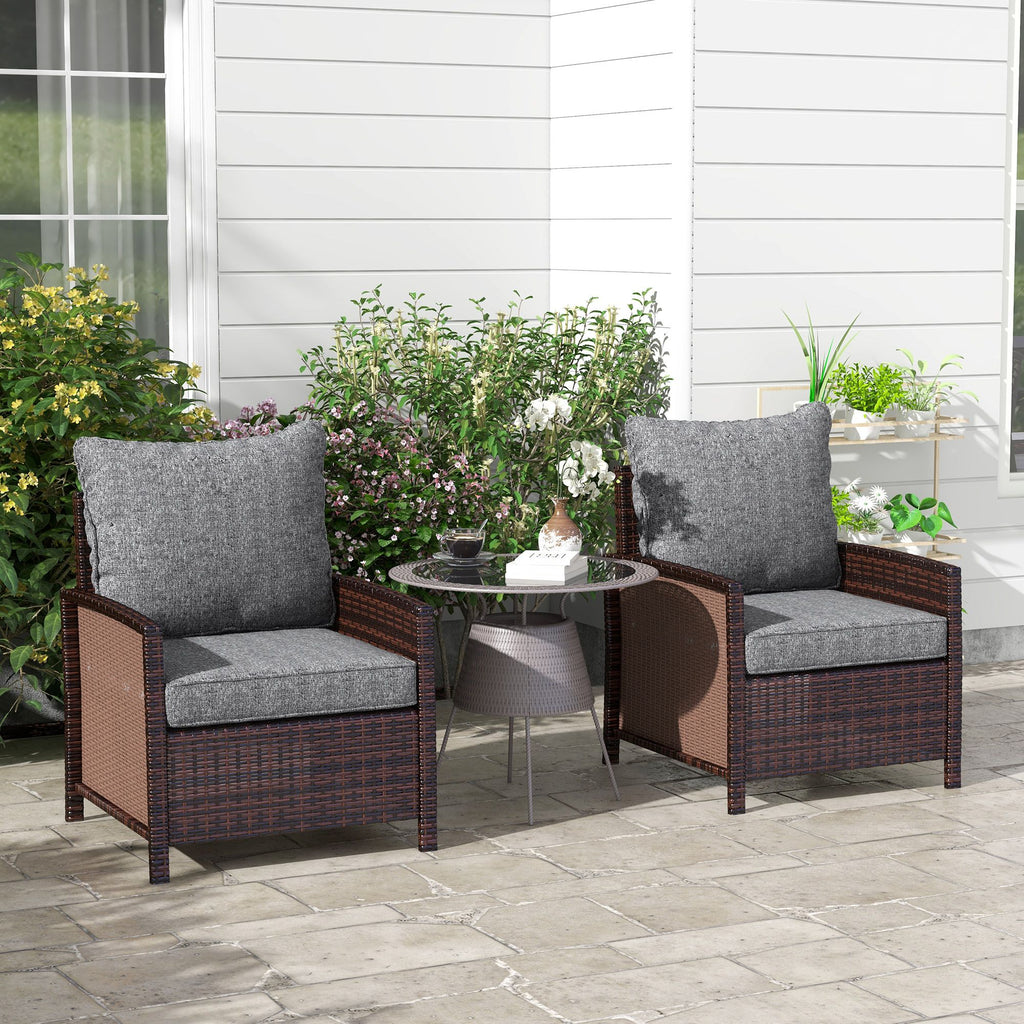 Comfortable 4-Piece Patio Chair Cushion Set with Back Pillows
