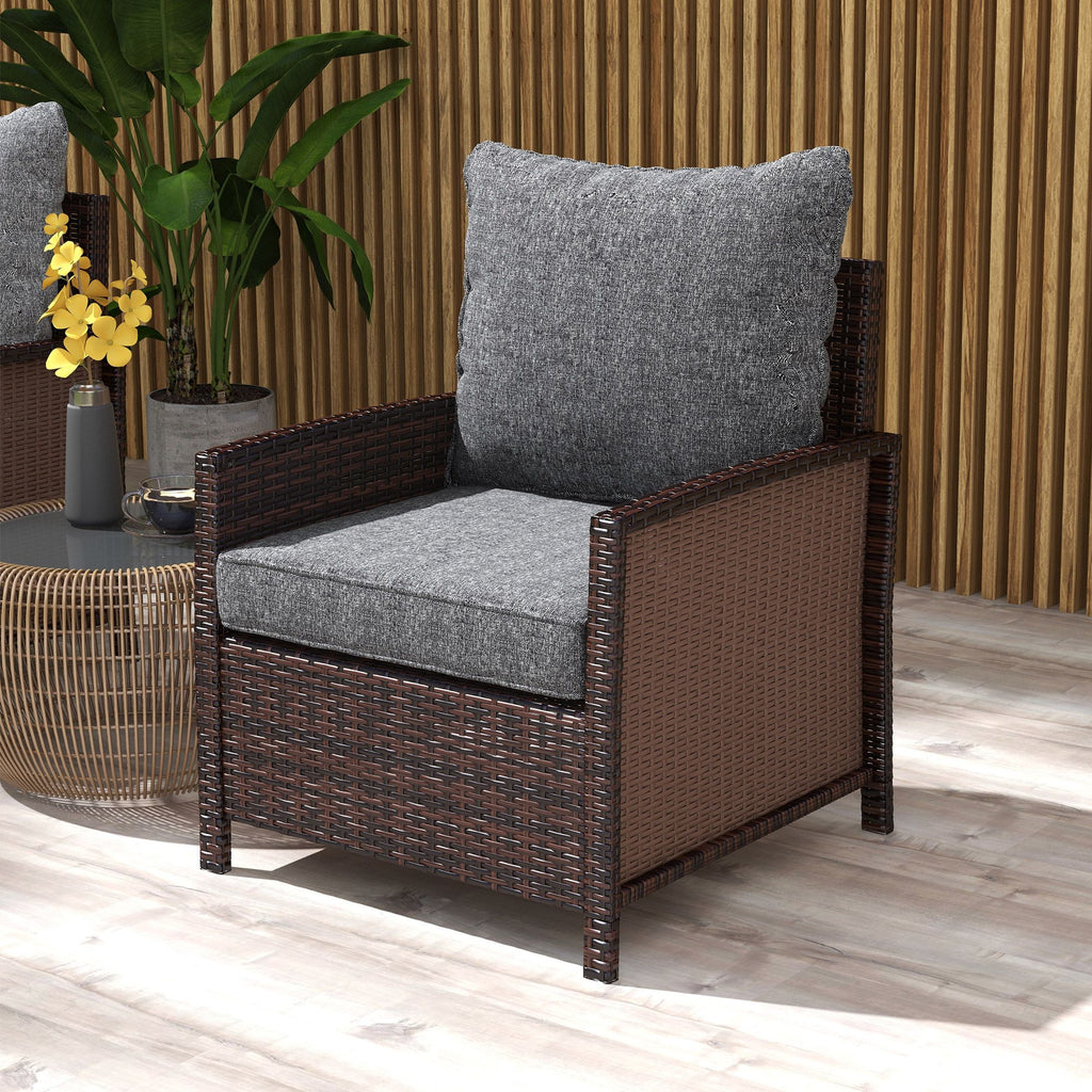 Comfortable 4-Piece Patio Chair Cushion Set with Back Pillows