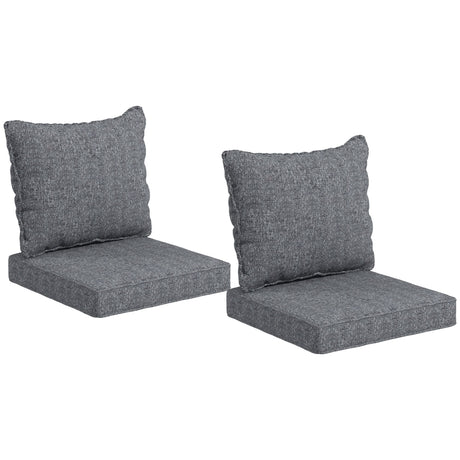Comfortable 4-Piece Patio Chair Cushion Set with Back Pillows