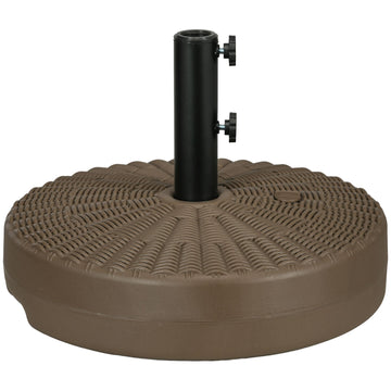 Fillable Patio Umbrella Base With Rattan-Style Pattern
