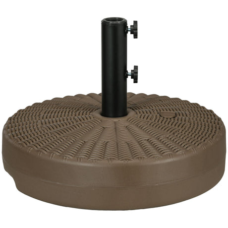 Fillable Patio Umbrella Base With Rattan-Style Pattern