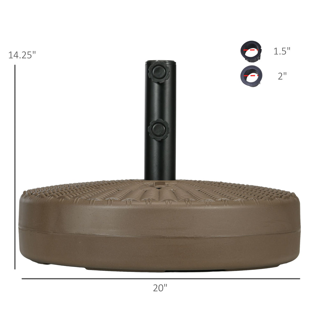 Fillable Patio Umbrella Base With Rattan-Style Pattern