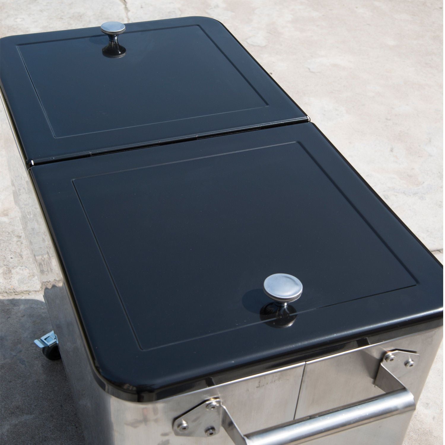 Outsunny 80 QT Rolling Cooler on Wheels – Portable Ice Chest for Parties
