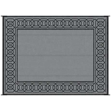 Reversible Outdoor Rug with Corner Stake Loops