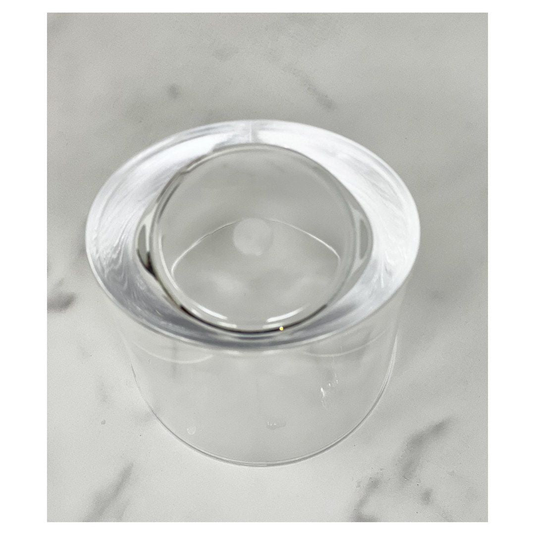Oval Halo Clear Drinking Glass Set