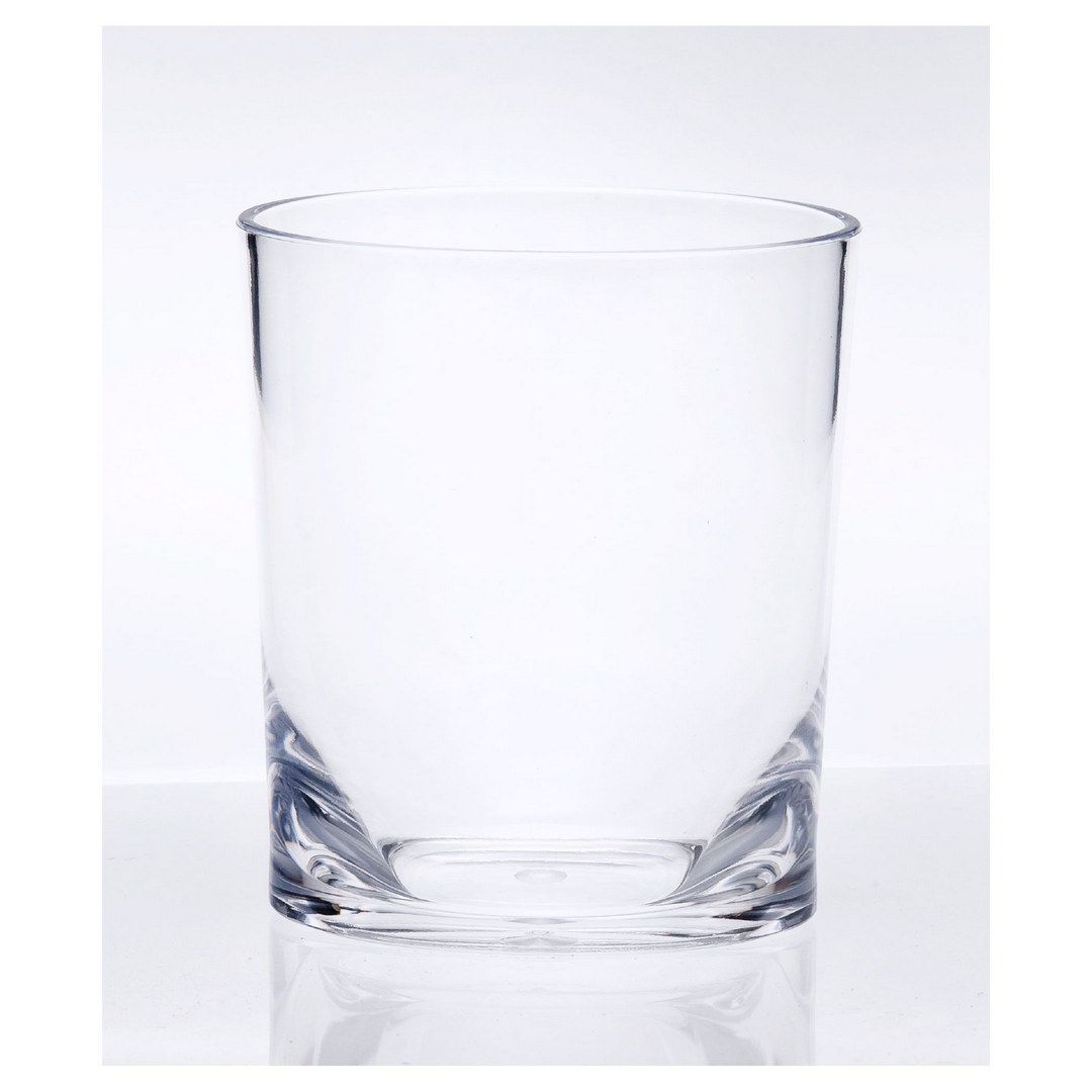 Oval Halo Clear Drinking Glass Set