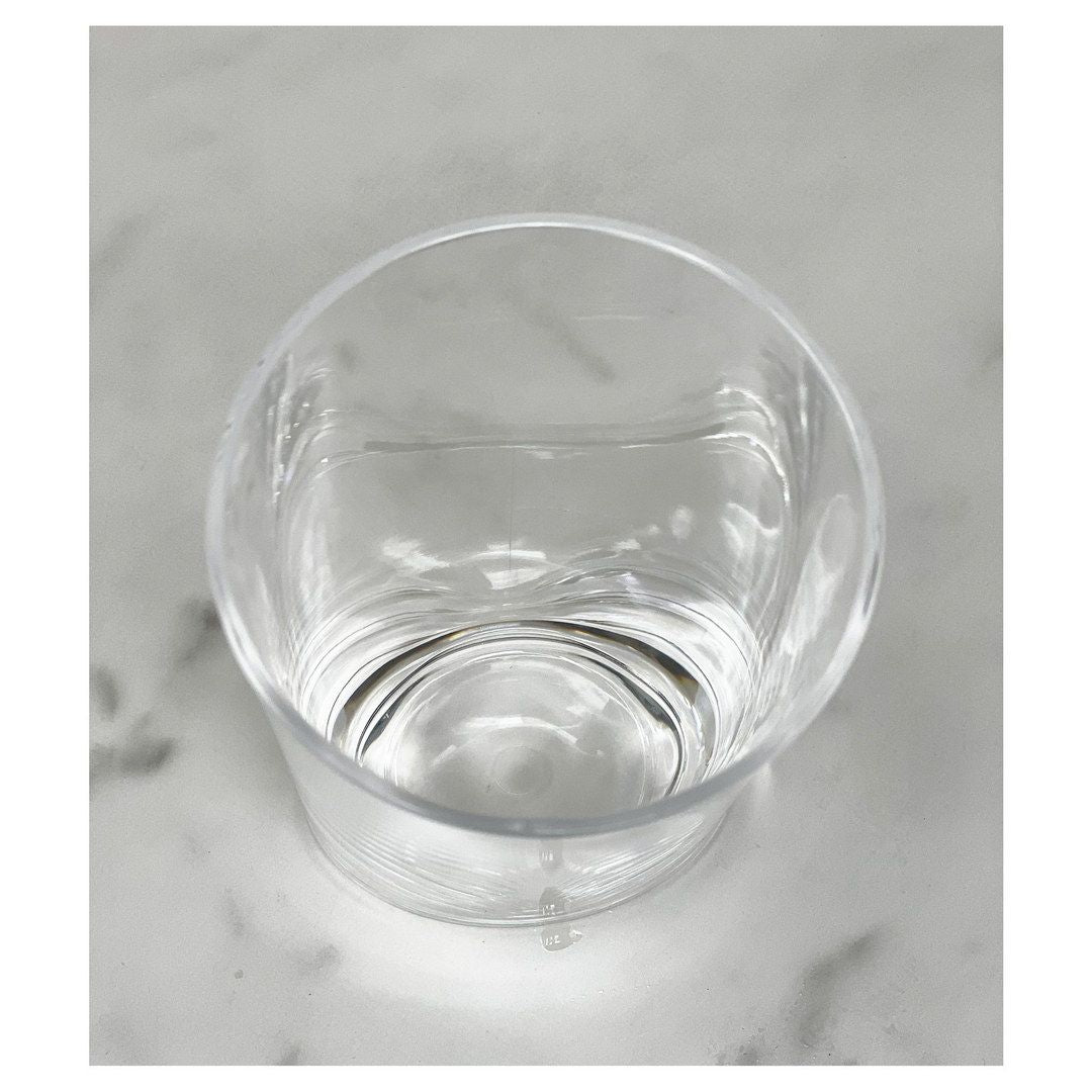 Oval Halo Clear Drinking Glass Set