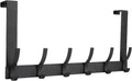 Over-the-Door 12-Hook Rack for Bathroom Towels and Coats