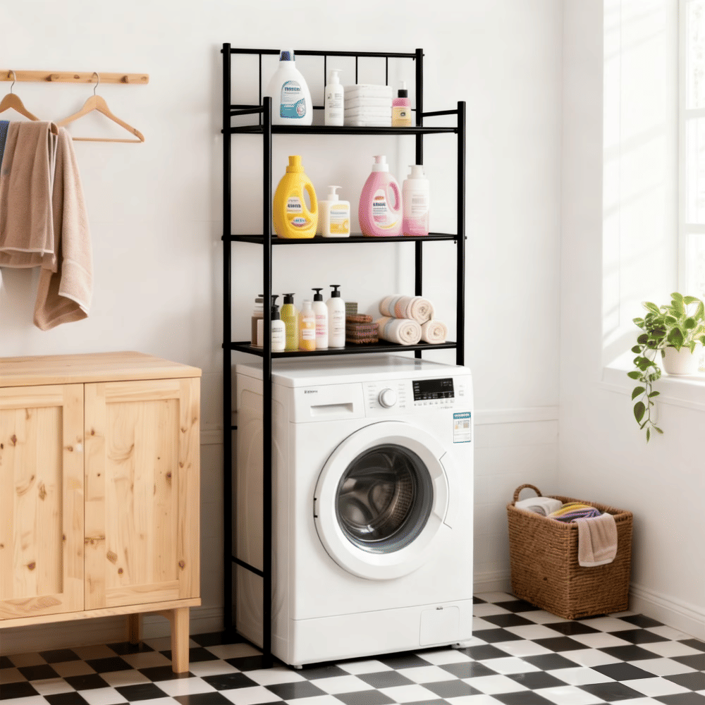 Maximize Bathroom Space with 3-Tier Over Toilet Storage Shelf