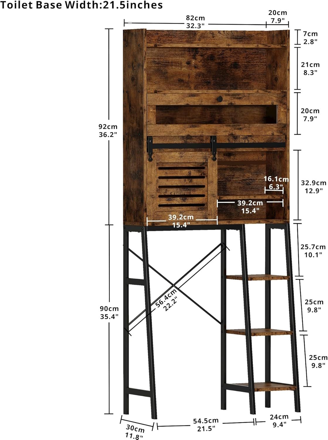 Maximize Bathroom Storage with Sliding Barn Door Cabinet