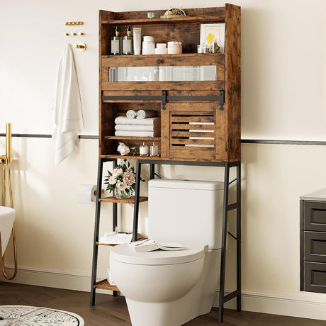 Maximize Bathroom Storage with Sliding Barn Door Cabinet
