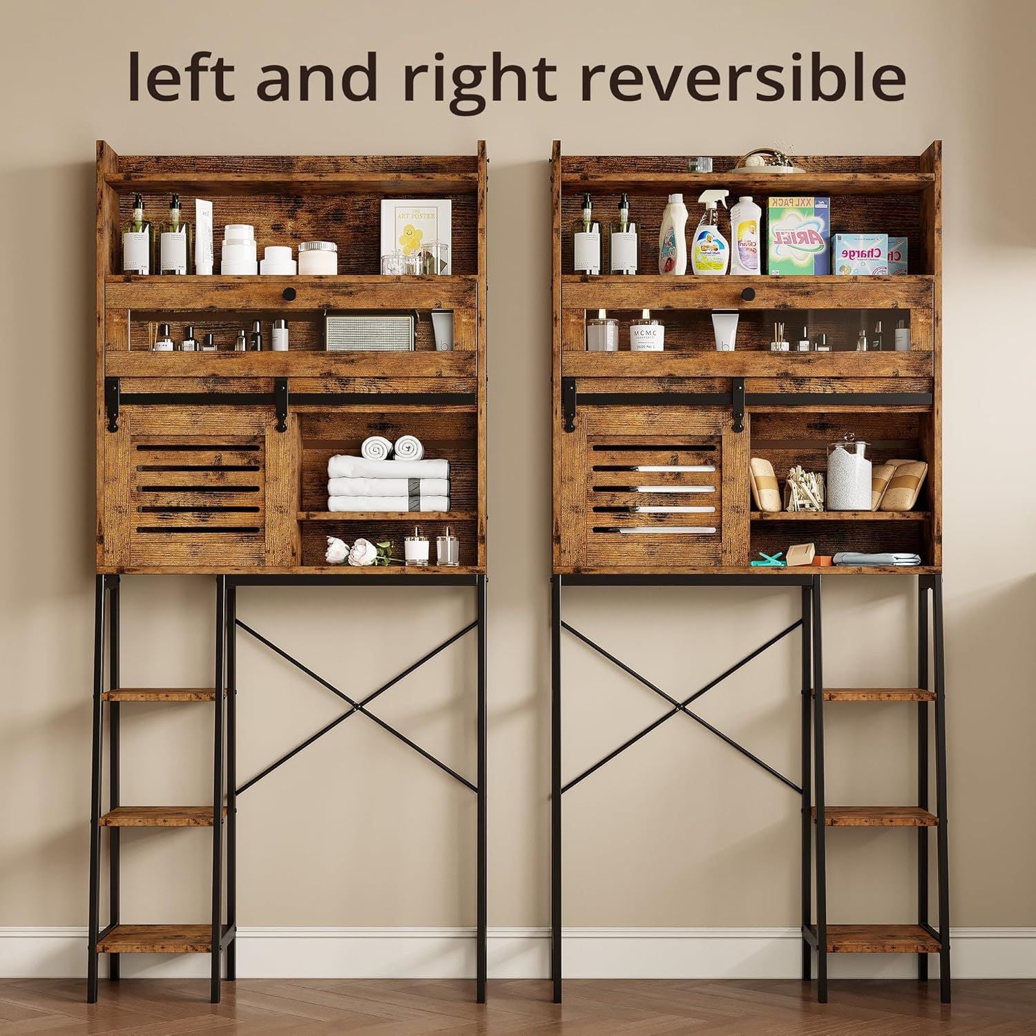 Maximize Bathroom Storage with Sliding Barn Door Cabinet