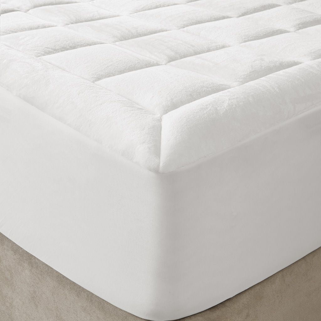 Overfilled Down Alternative Mattress Pad with Deep Pocket Skirt