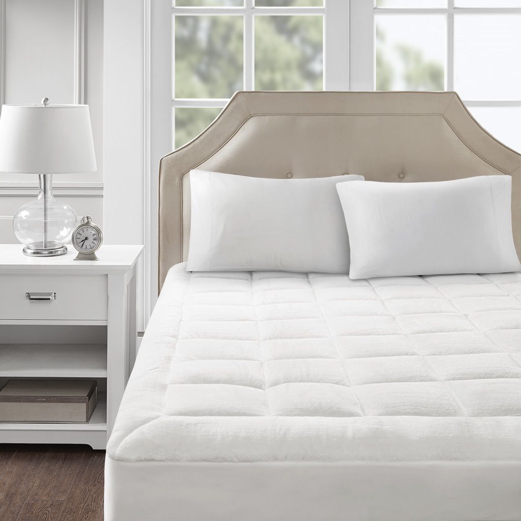Overfilled Down Alternative Mattress Pad with Deep Pocket Skirt