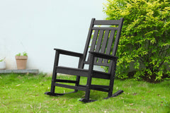 Oversized Porch Rocker with Ergonomic Backrest and Easy Assembly