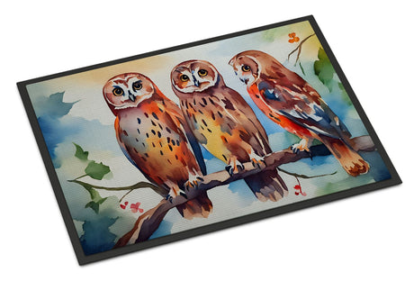 Owl Artwork Indoor-Outdoor Entryway Doormat