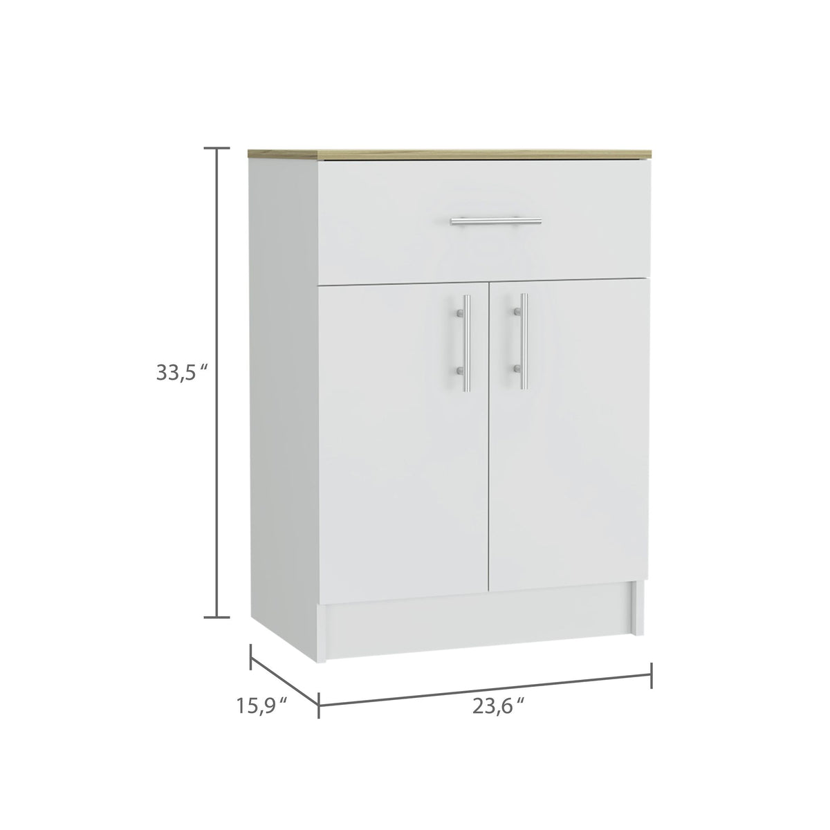 Oxford Pantry Cabinet with Drawer and Shelved Storage