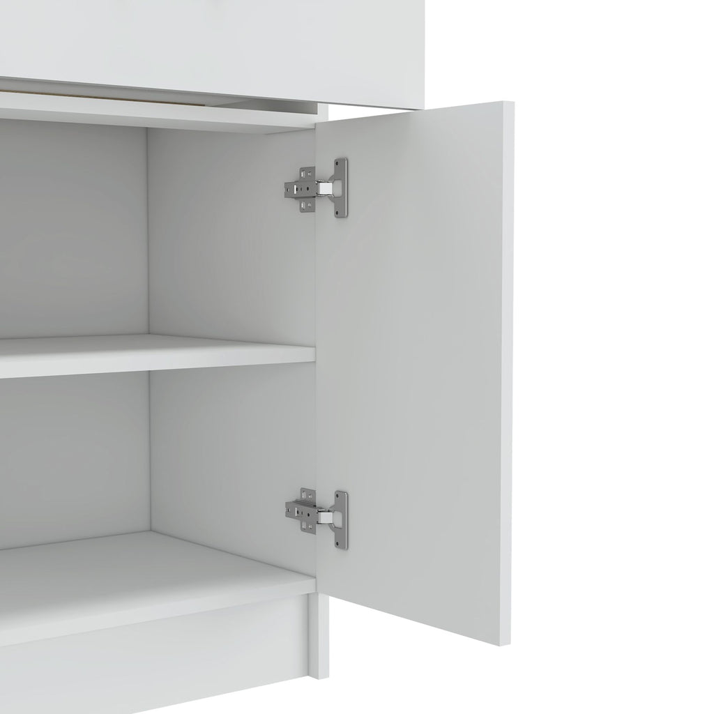 Oxford Pantry Cabinet with Drawer and Shelved Storage