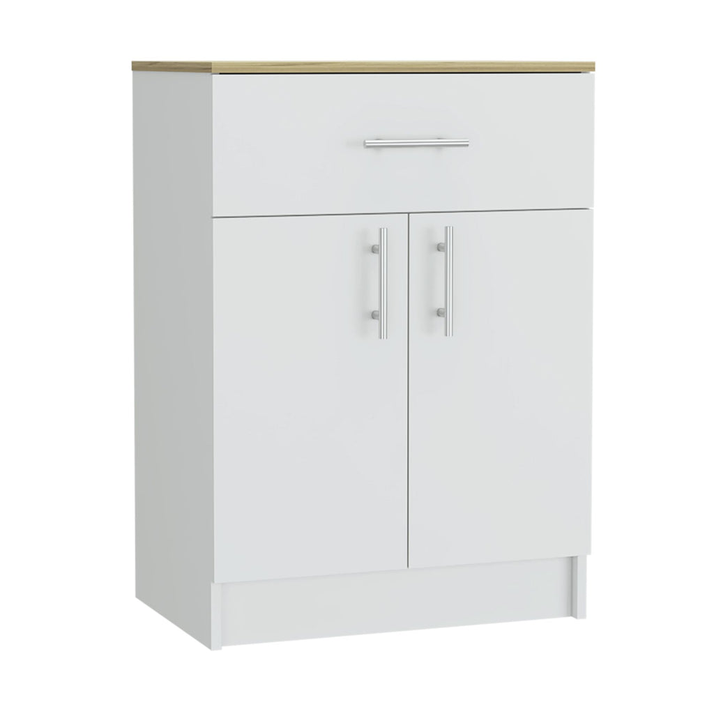 Oxford Pantry Cabinet with Drawer and Shelved Storage