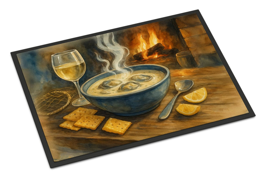 Oyster Stew Artwork Indoor-Outdoor Doormat