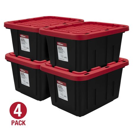 Stackable Snap-Lid Storage Bin Set