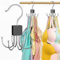 Rotating Hook Closet Hanger for Tank Tops, Bras, and Scarves
