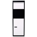 Black and White Keyless Outdoor Parcel Drop Box