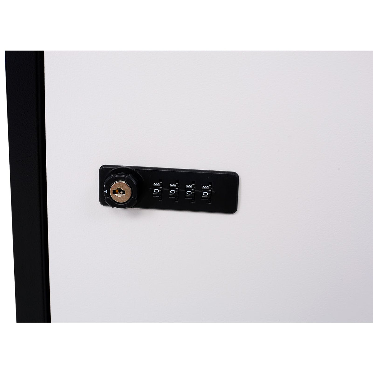 Black and White Keyless Outdoor Parcel Drop Box