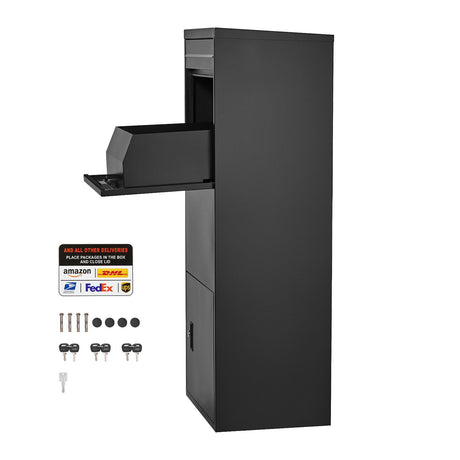 Secure Outdoor Package Delivery Box with Anti-Theft Design
