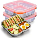 Palksky Three-Section Bento Lunch Box Set