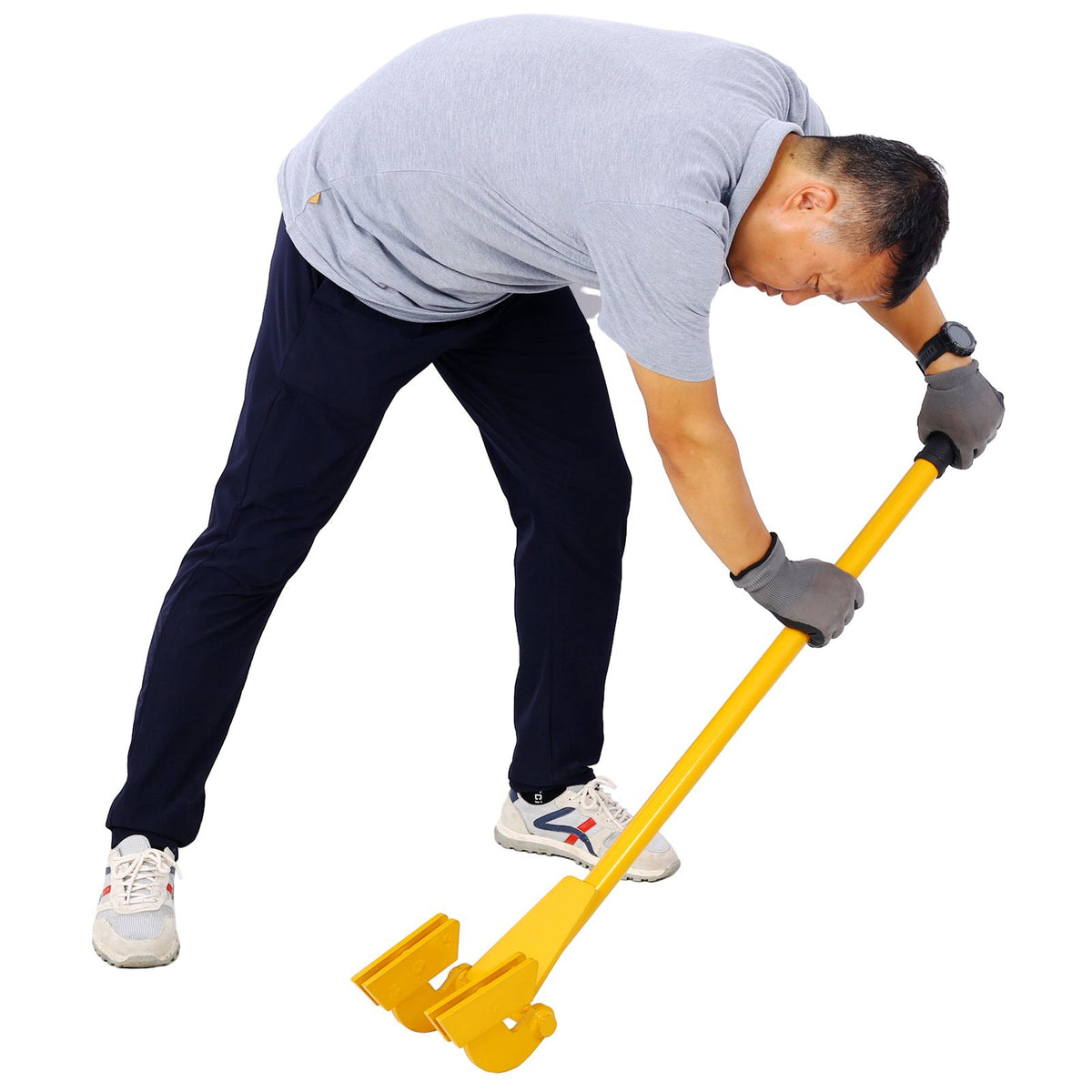 Yellow Pallet Buster for Deck and Board Removal