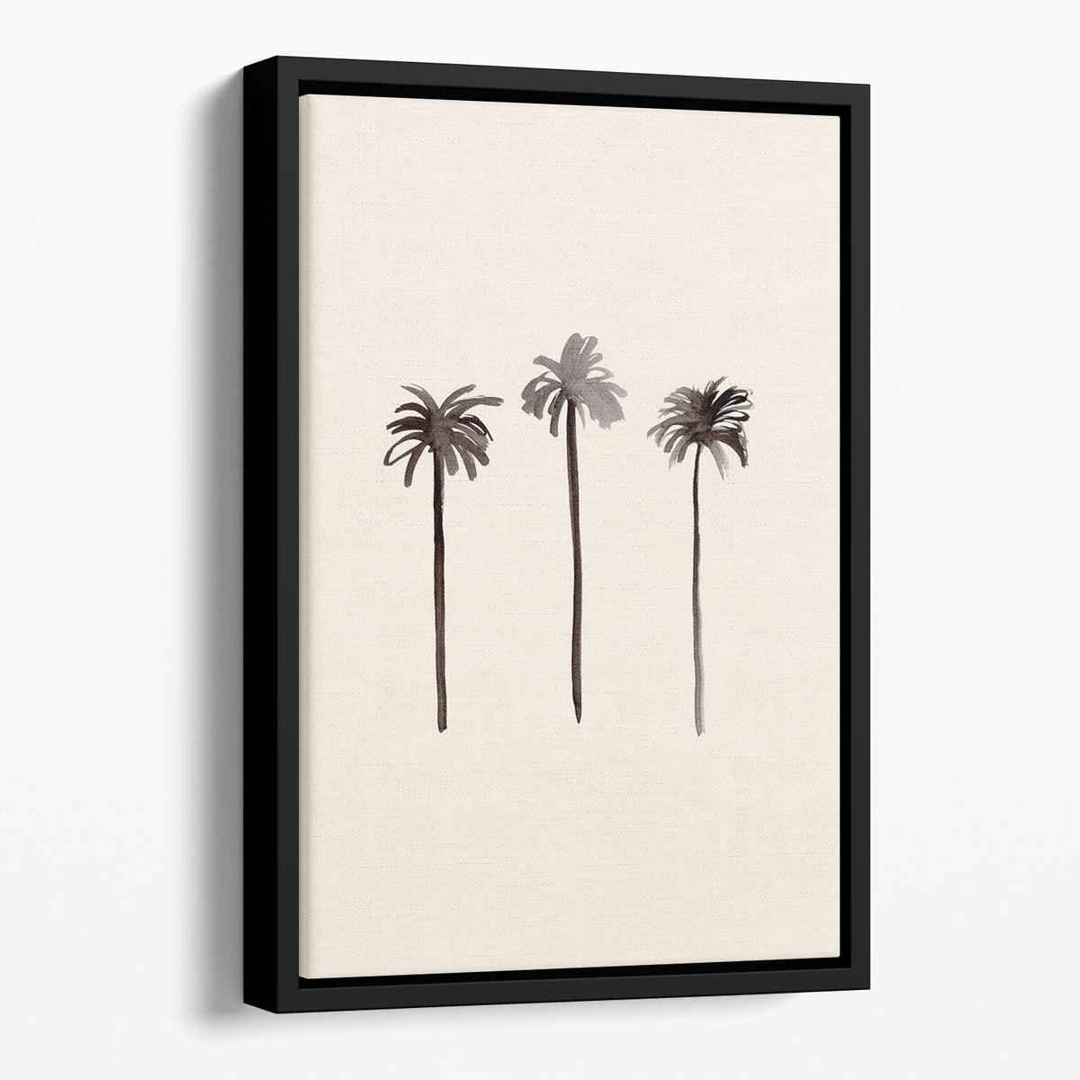 Palm Trees Ink Floating Framed Wall Art