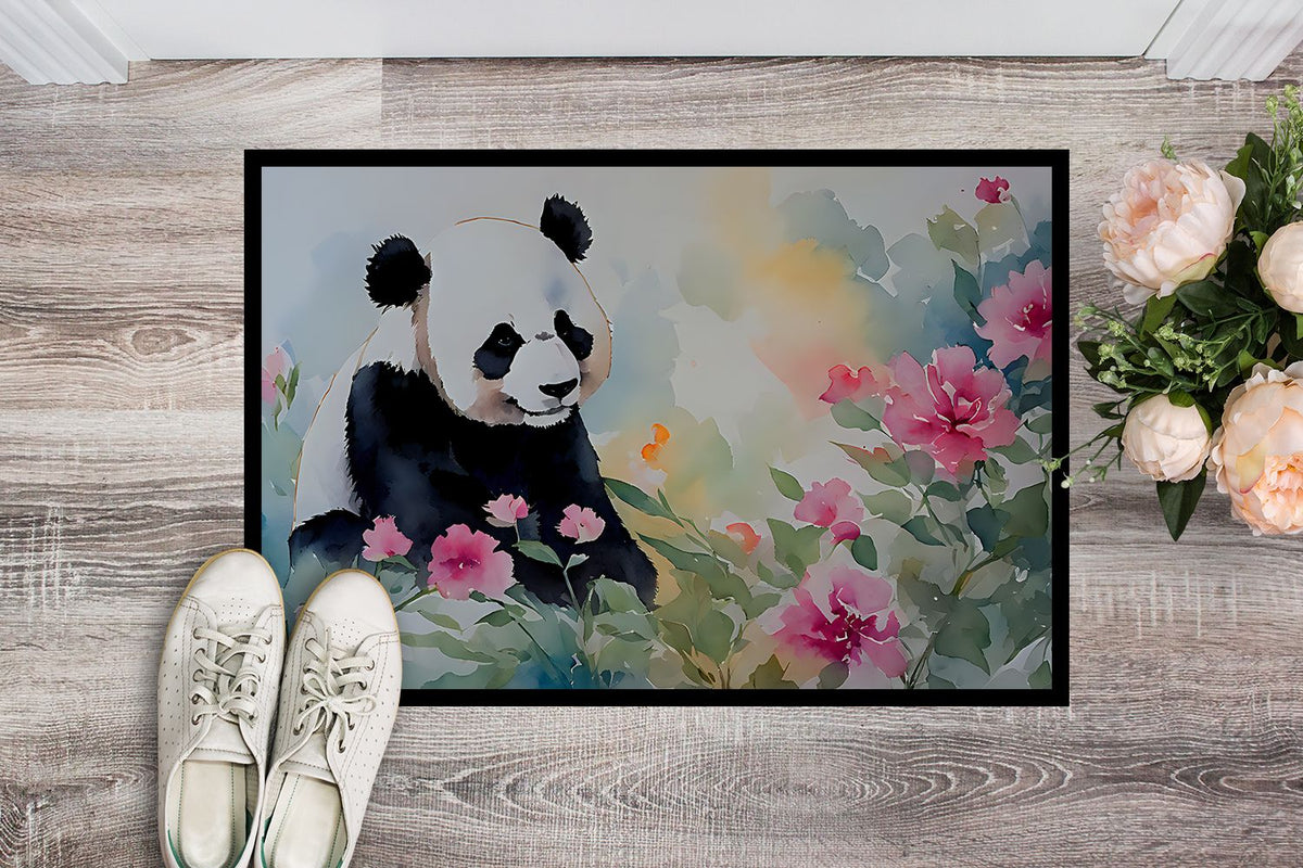 Panda Artwork Doormat for a Playful Welcome