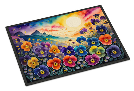 Pansies in Color Indoor-Outdoor Doormat