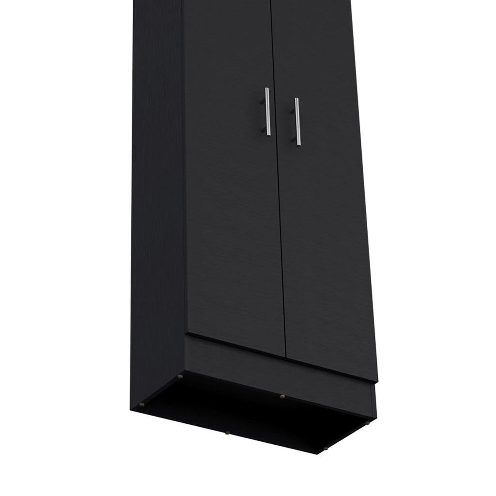 Pantry Cabinet with Two Doors and Multiple Shelves