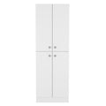 Spacious Pantry Cabinet with Four Doors and Multiple Shelves