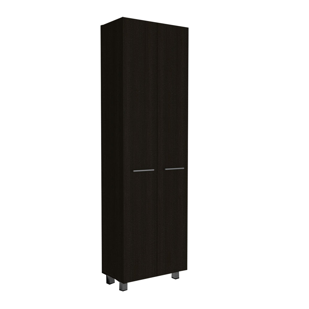 Five-Shelf Pantry Cabinet with Minimalist Design