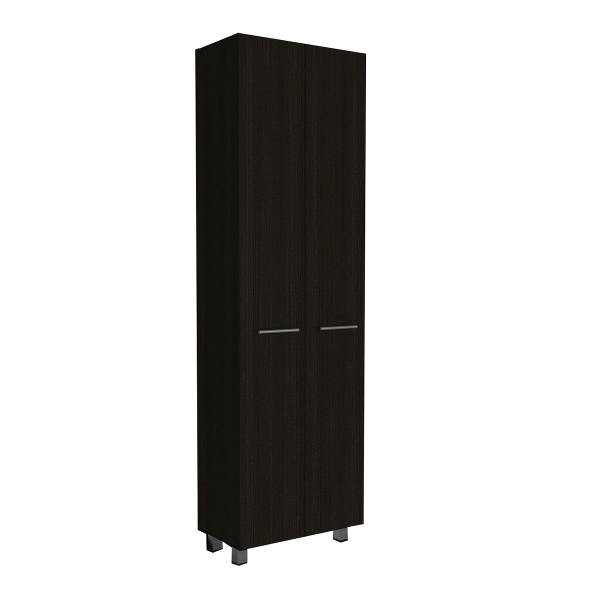 Five-Shelf Pantry Cabinet with Minimalist Design