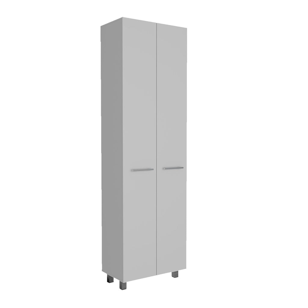 Five-Shelf Pantry Cabinet with Minimalist Design