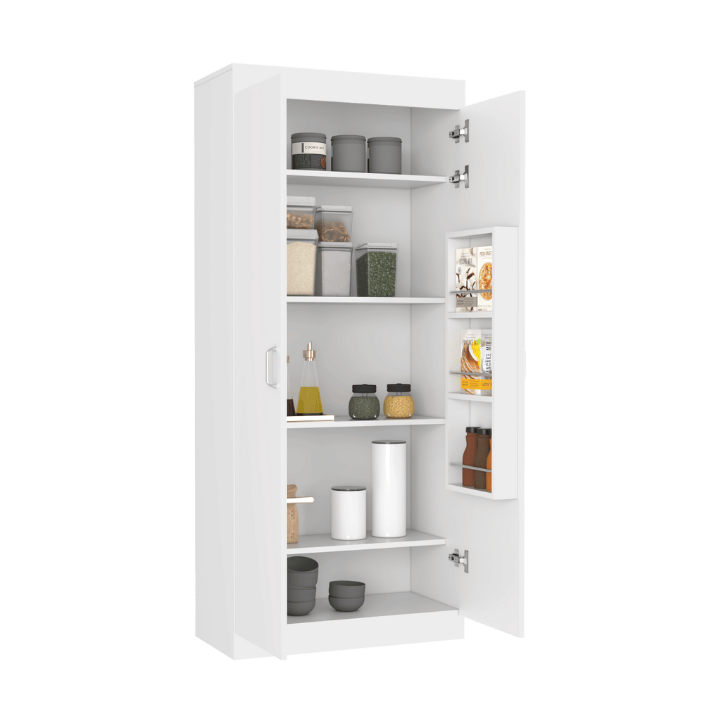 Tall Storage Cabinet with Spacious Shelves for Kitchen or Garage